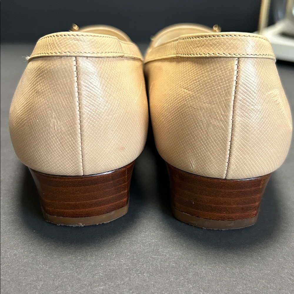 Salvatore Ferragamo Beige and Brown Loafers - Picture 7 of 17